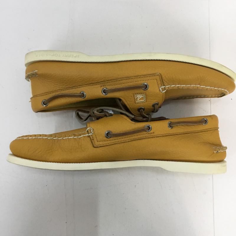 スペリー トップサイダー Sperry Top-Sider カジュアルシューズ カジュアルシューズ デッキシューズ SIZE:11 1/2 M 箱無 無地 橙 / オレンジ / メンズ USED 古着 中古 10044661