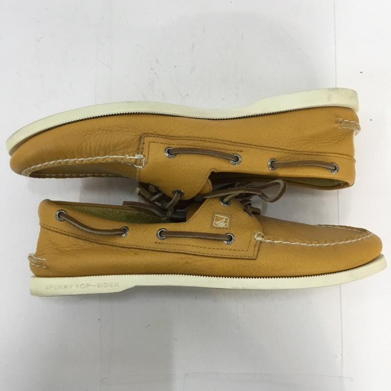 スペリー トップサイダー Sperry Top-Sider カジュアルシューズ カジュアルシューズ デッキシューズ SIZE:11 1/2 M 箱無 無地 橙 / オレンジ / メンズ USED 古着 中古 10044661