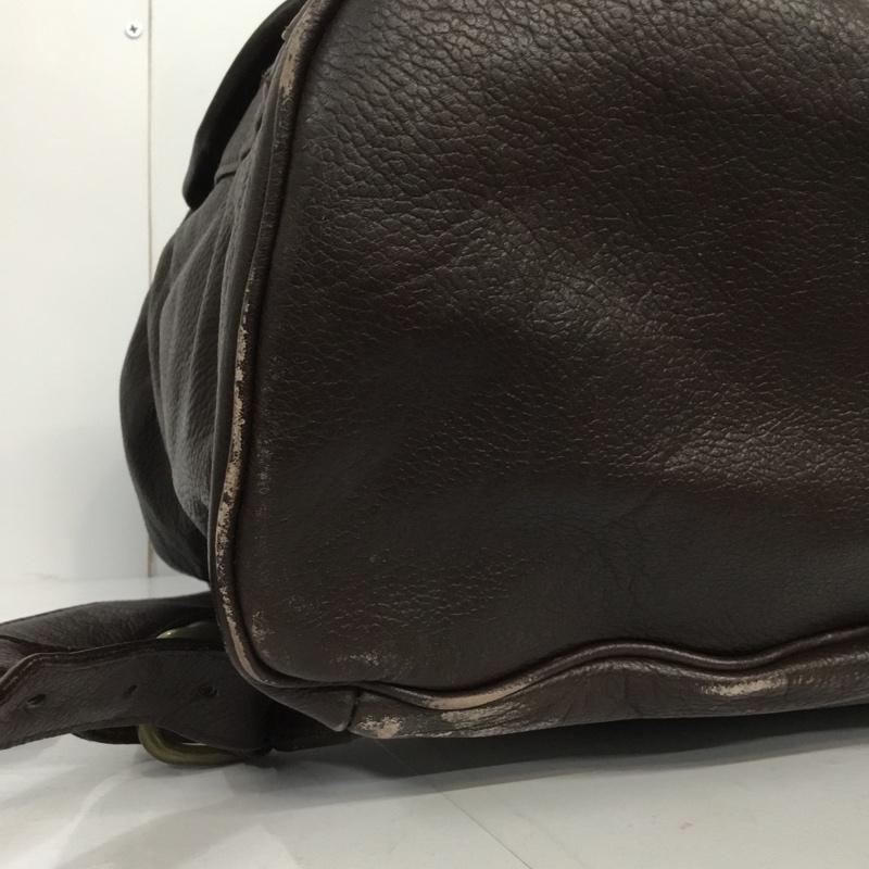 ジェニュエンクチュール Genuine Couture リュックサック、デイパック リュックサック、デイバッグ 無地 ダークブラウン / ダークブラウン / メンズ USED 古着 中古 10044732