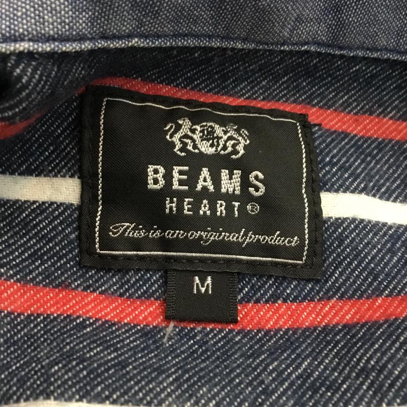 ビームス ハート BEAMS HEART シャツ、ブラウス 長袖 ボーダー M ボーダー柄 マルチカラー / マルチカラー / メンズ USED 古着 中古 10044758