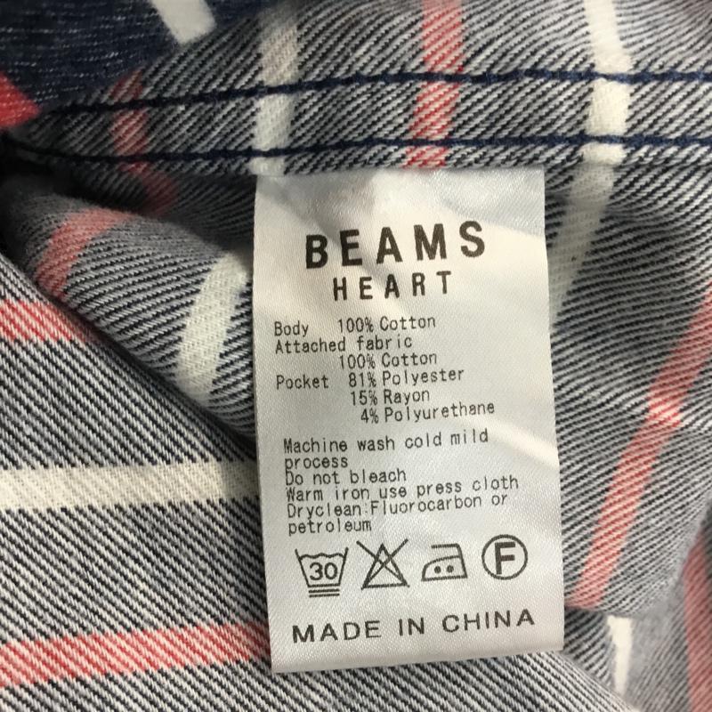 ビームス ハート BEAMS HEART シャツ、ブラウス 長袖 ボーダー M ボーダー柄 マルチカラー / マルチカラー / メンズ USED 古着 中古 10044758