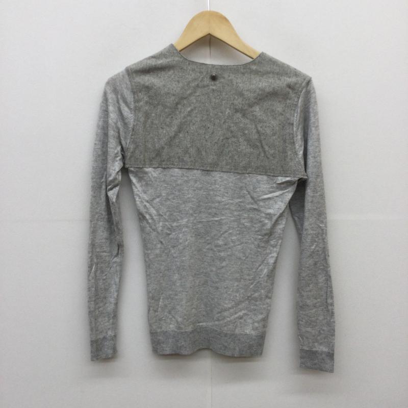 ディーゼル DIESEL ニット、セーター 長袖 Vネックニット XS 灰 / グレー / メンズ USED 古着 中古 10044761
