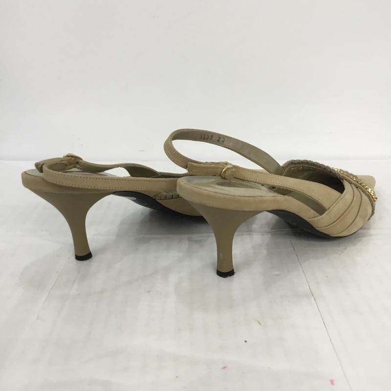 ストロベリーフィールズ STRAWBERRY-FIELDS サンダル サンダル ヒールサンダル 23cm 箱無 23.0cm 無地 X ベージュ / ベージュ / レディース USED 古着 中古 10044794