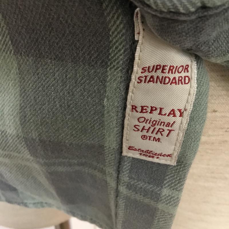 リプレイ REPLAY シャツ、ブラウス 長袖 チェックシャツ チェック マルチカラー / マルチカラー / メンズ USED 古着 中古 10044842