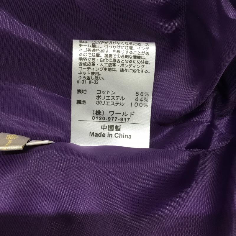 エージー AG スカート ひざ丈スカート S 無地 紫 / パープル / レディース USED 古着 中古 10044965