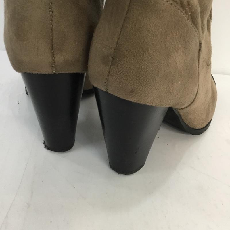 ビッキー VICKY ブーツ ロングブーツ キルティング SIZE:S 箱無 S 無地 ベージュ / ベージュ / X 黒 / ブラック / レディース USED 古着 中古 10044978