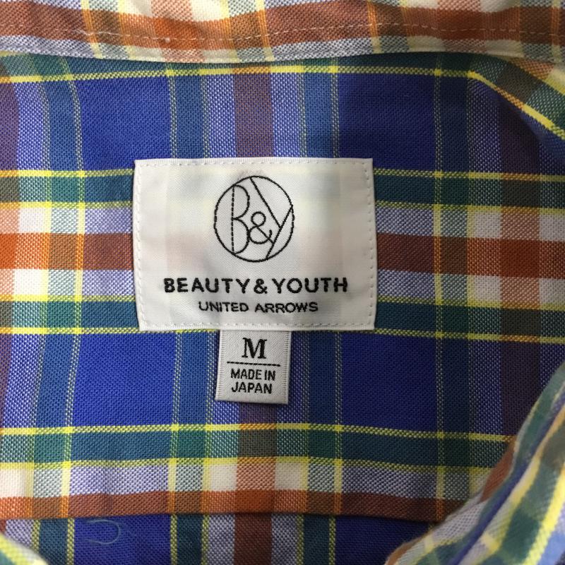 ビューティアンドユースユナイテッドアローズ BEAUTY&YOUTH UNITED ARROWS シャツ、ブラウス 長袖 チェックシャツ ボタンダウンシャツ M チェック マルチカラー / マルチカラー / メンズ USED 古着 中古 10045007