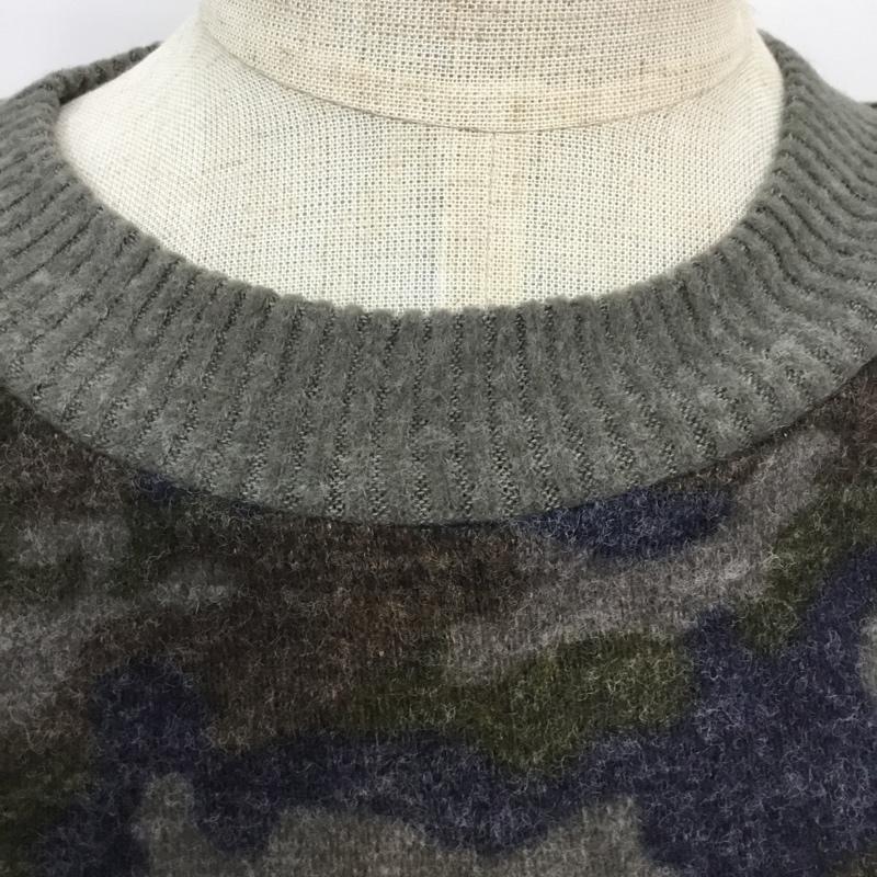 グローバルワーク GLOBAL WORK ニット、セーター 長袖 カモ柄 L カモフラージュ柄・迷彩 マルチカラー / マルチカラー / レディース USED 古着 中古 10045018