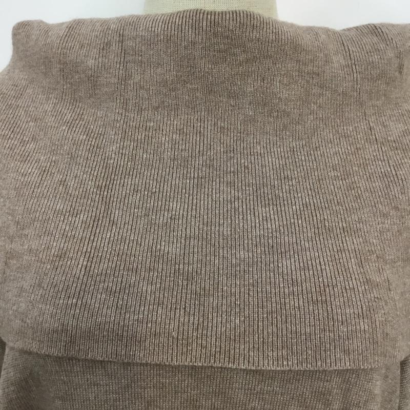 ディスコート Discoat ニット、セーター 長袖 FREE 無地 茶 / ブラウン / レディース USED 古着 中古 10045019