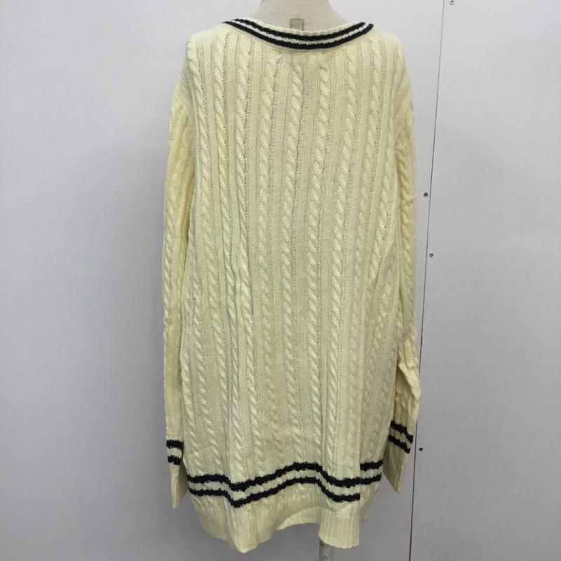 オリーブデオリーブ OLIVE des OLIVE ニット、セーター 長袖 4L 無地 オフホワイト / オフホワイト / レディース USED 古着 中古 10045024
