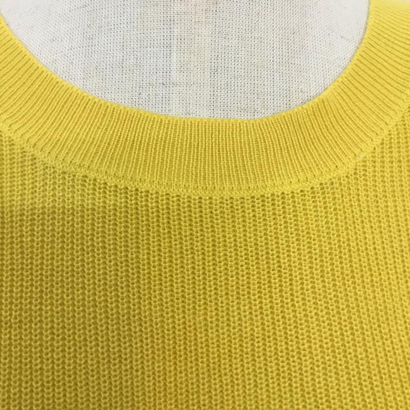レトロガール RETRO GIRL ニット、セーター 長袖 タグ付 ボリュームタックニット M 無地 黄 / イエロー / レディース USED 古着 中古 10045027