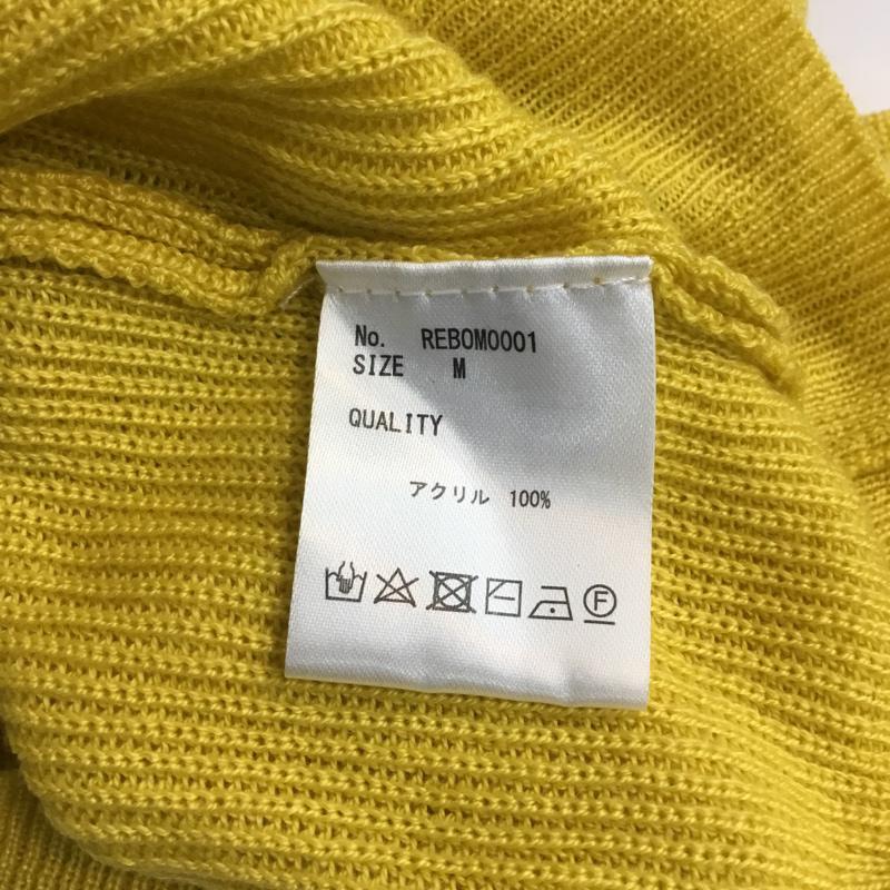 レトロガール RETRO GIRL ニット、セーター 長袖 タグ付 ボリュームタックニット M 無地 黄 / イエロー / レディース USED 古着 中古 10045027