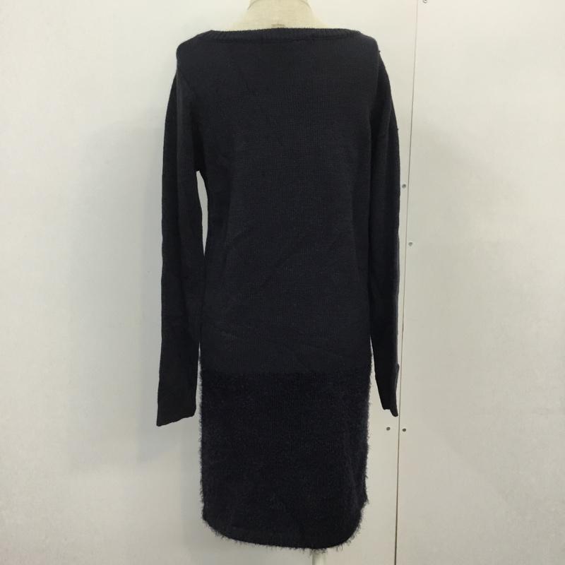 YEVS YEVS ワンピース ひざ丈スカート 無地 紺 / ネイビー / レディース USED 古着 中古 10045031