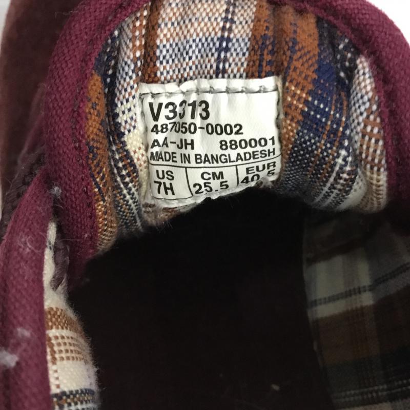 バンズ VANS ブーツ 一般 チャッカブーツ HABOOB V3313 25.5cm 箱無 25.5cm 無地 えんじ / ワインレッド / メンズ USED 古着 中古 10045049