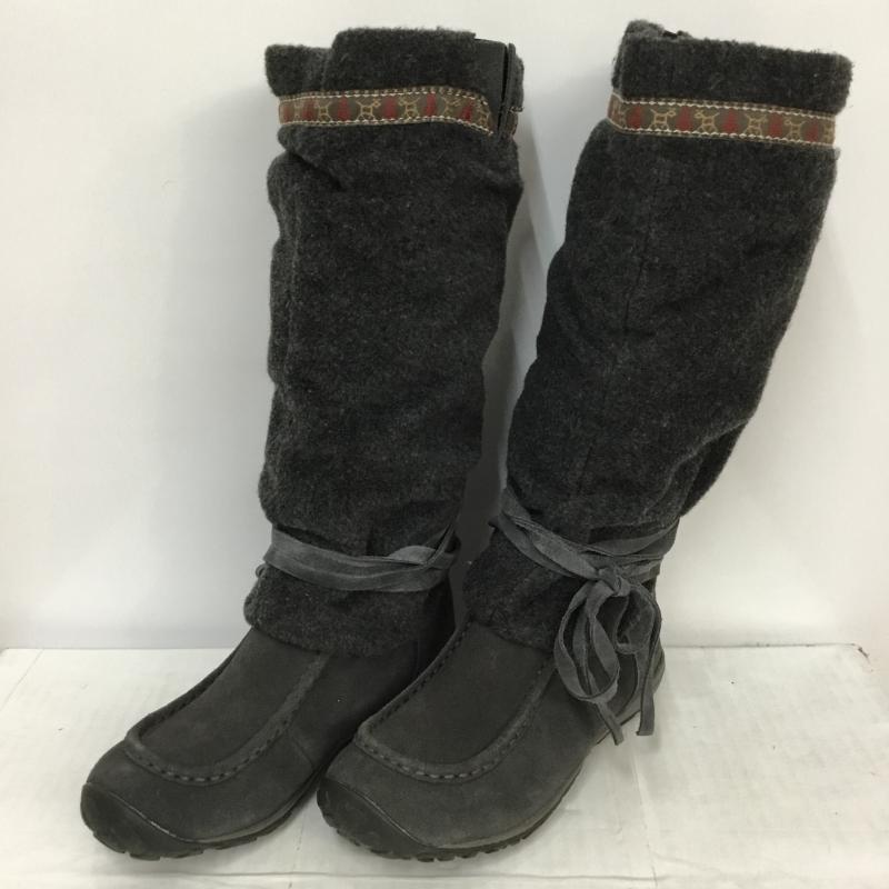 コロンビア Columbia ブーツ ロングブーツ KAH-NEE-TA BOOT YU9985-048 23cm 箱無 23.0cm 無地 X チャコールグレー / チャコールグレー / レディース USED 古着 中古 10045107
