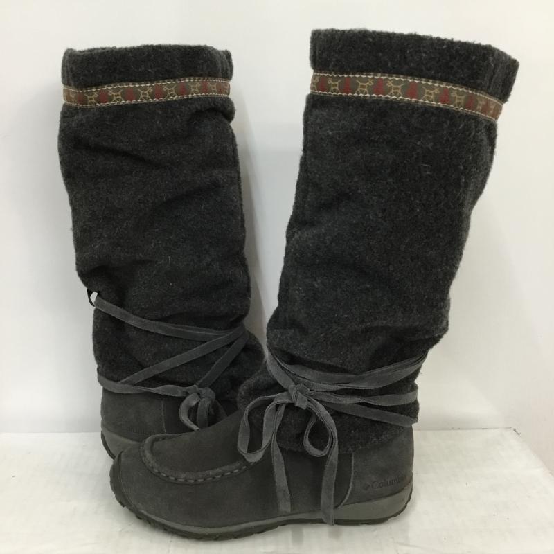 コロンビア Columbia ブーツ ロングブーツ KAH-NEE-TA BOOT YU9985-048 23cm 箱無 23.0cm 無地 X チャコールグレー / チャコールグレー / レディース USED 古着 中古 10045107