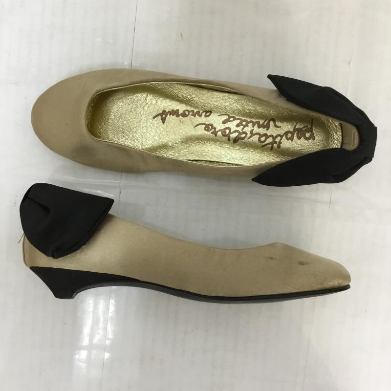 ペピータ ドロ ユナイテッドアローズ Pepita d'oro UNITED ARROWS パンプス パンプス 23cm 箱無 23.0cm 無地 黒 / ブラック / X ベージュ / ベージュ / レディース USED 古着 中古 10045109