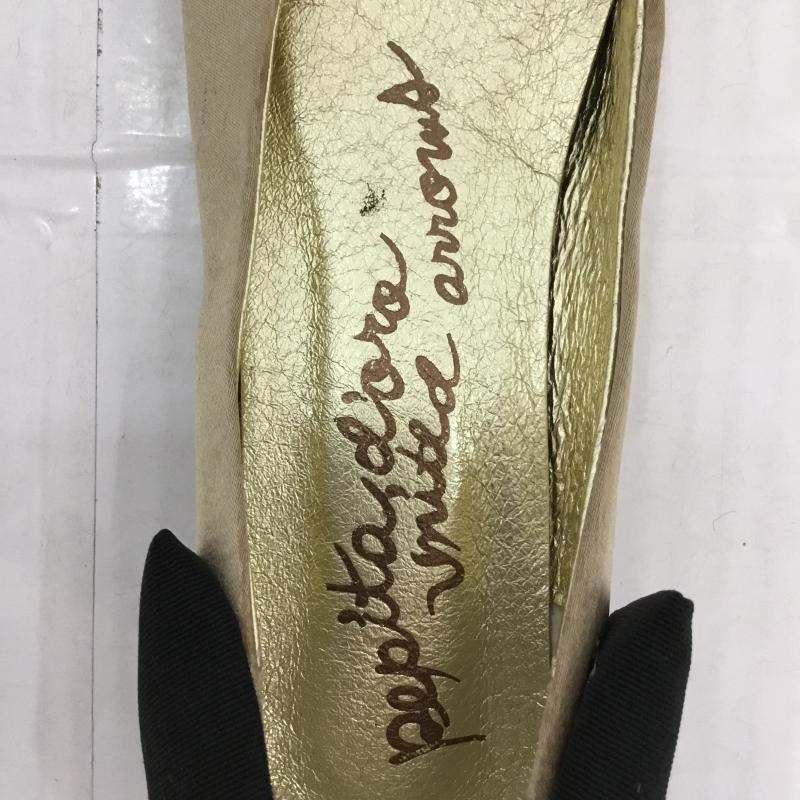 ペピータ ドロ ユナイテッドアローズ Pepita d'oro UNITED ARROWS パンプス パンプス 23cm 箱無 23.0cm 無地 黒 / ブラック / X ベージュ / ベージュ / レディース USED 古着 中古 10045109