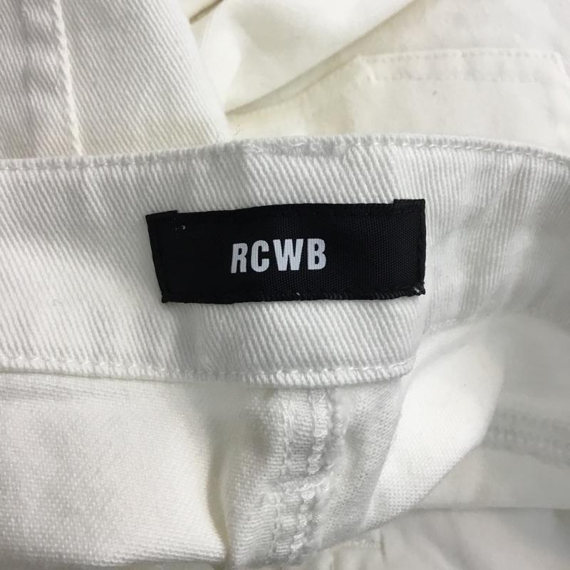 アールシーダブリュービー RCWB パンツ デニム、ジーンズ ホワイトデニム M 無地 白 / ホワイト / レディース USED 古着 中古 10045145