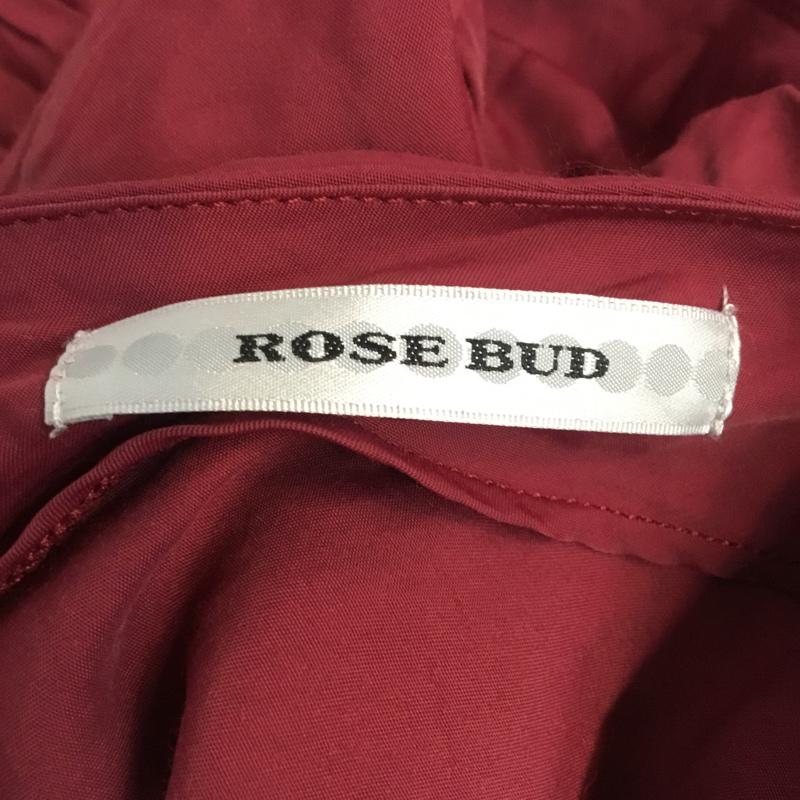 ローズバッド ROSE BUD チュニック 七分袖 FREE 無地 えんじ / ワインレッド / レディース USED 古着 中古 10045188