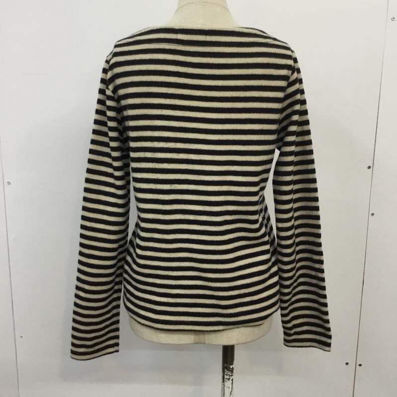 ロペピクニック ROPE' PICNIC カットソー 長袖 ボーダー 38 ボーダー柄 白 / ホワイト / X 黒 / ブラック /  レディース USED 古着 中古 10045228