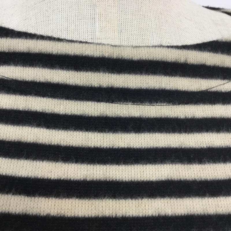 ロペピクニック ROPE' PICNIC カットソー 長袖 ボーダー 38 ボーダー柄 白 / ホワイト / X 黒 / ブラック /  レディース USED 古着 中古 10045228