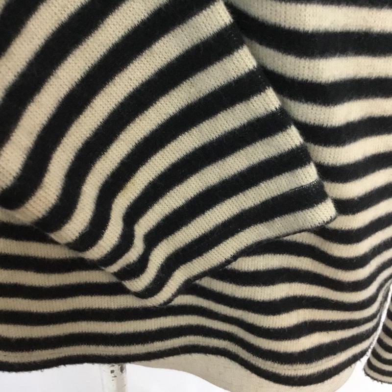 ロペピクニック ROPE' PICNIC カットソー 長袖 ボーダー 38 ボーダー柄 白 / ホワイト / X 黒 / ブラック /  レディース USED 古着 中古 10045228