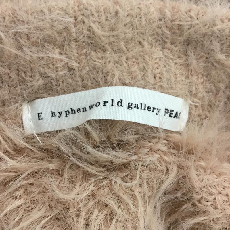 イーハイフンワールドギャラリーピー E hyphen world gallery PEACE ニット、セーター 長袖 FREE 無地 桃 / ピンク / レディース USED 古着 中古 10045230