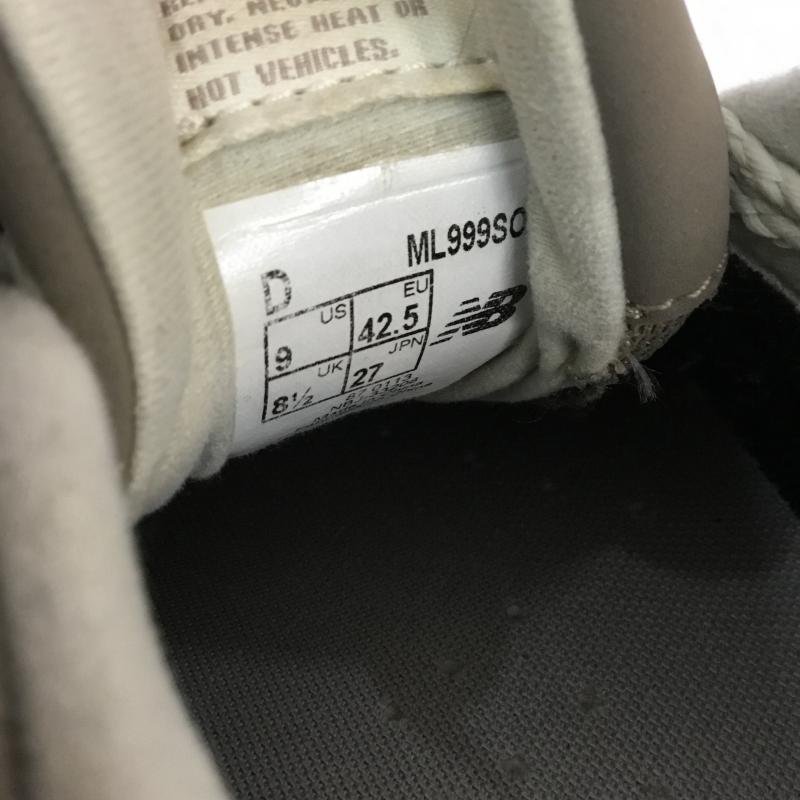 ニューバランス New Balance スニーカー スニーカー ML999SO 27cm 箱無 27.0cm 無地 ベージュ / ベージュ / メンズ USED 古着 中古 10045258