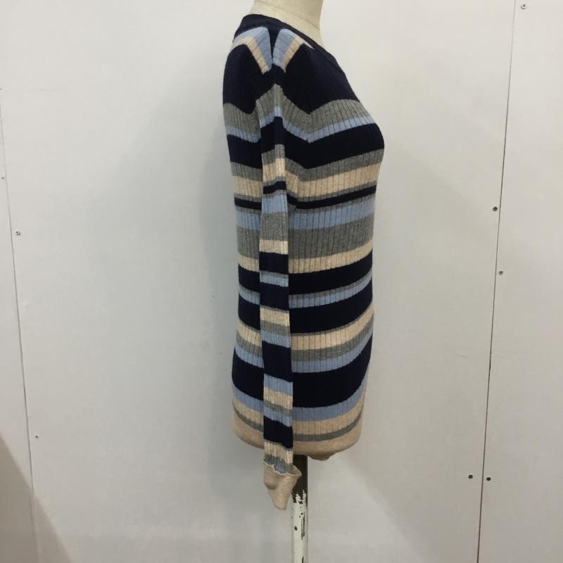 オリーブデオリーブ OLIVE des OLIVE ニット、セーター 長袖 ボーダー FREE ボーダー柄 マルチカラー / マルチカラー / レディース USED 古着 中古 10045279