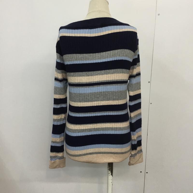 オリーブデオリーブ OLIVE des OLIVE ニット、セーター 長袖 ボーダー FREE ボーダー柄 マルチカラー / マルチカラー / レディース USED 古着 中古 10045279