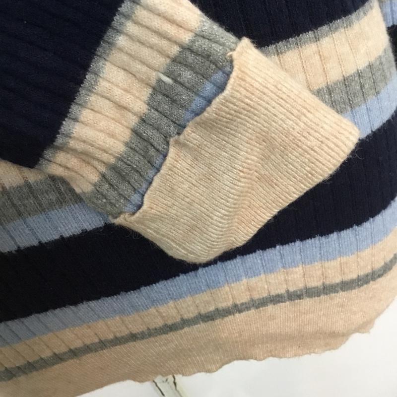 オリーブデオリーブ OLIVE des OLIVE ニット、セーター 長袖 ボーダー FREE ボーダー柄 マルチカラー / マルチカラー / レディース USED 古着 中古 10045279