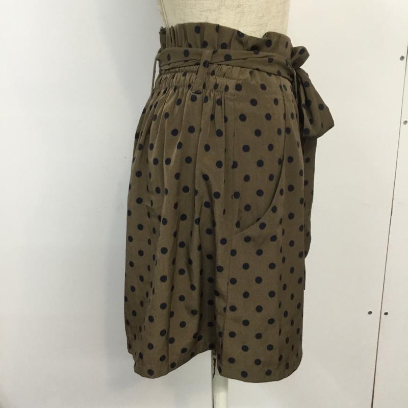 ケービーエフ KBF パンツ ショートパンツ ドット 水玉 ドット 茶 / ブラウン / レディース USED 古着 中古 10045301