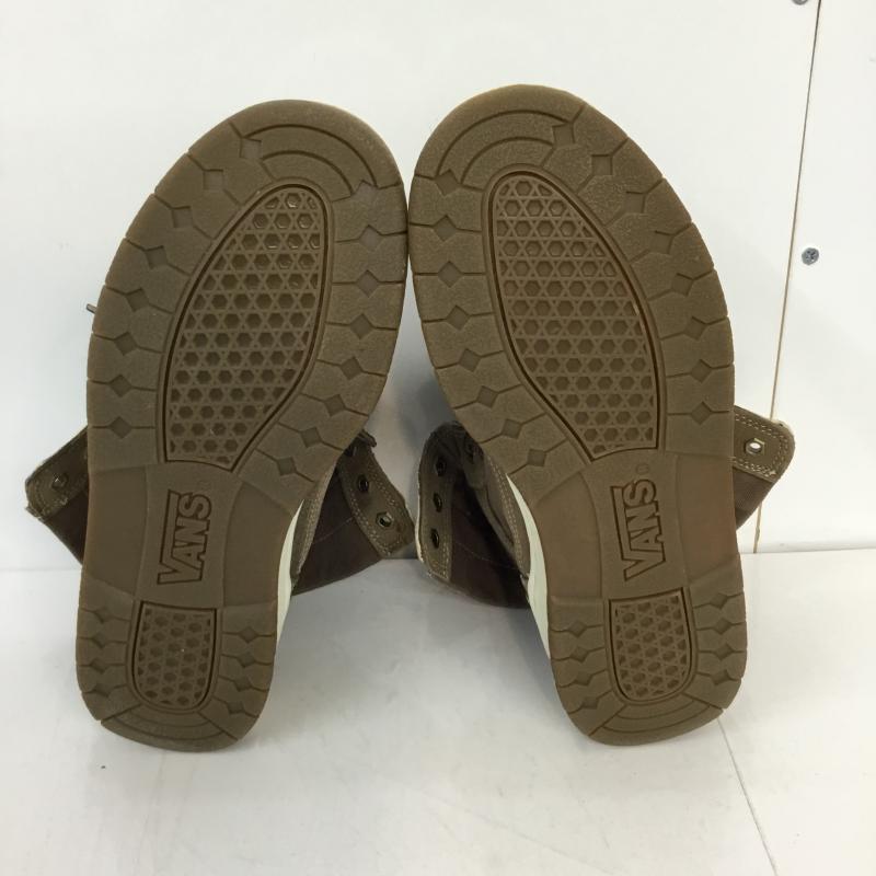 バンズ VANS スニーカー スニーカー V2141LCV TALL 25.5cm 箱無 25.5cm 無地 X ストライプ 茶 / ブラウン / メンズ USED 古着 中古 10045352