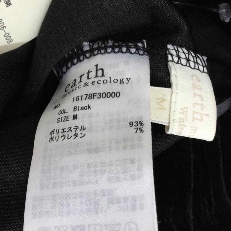 アースミュージックアンドエコロジー earth music&ecology ボトムス ボトムス ベロアワイドパンツ M 黒 / ブラック / レディース USED 古着 中古 10045389