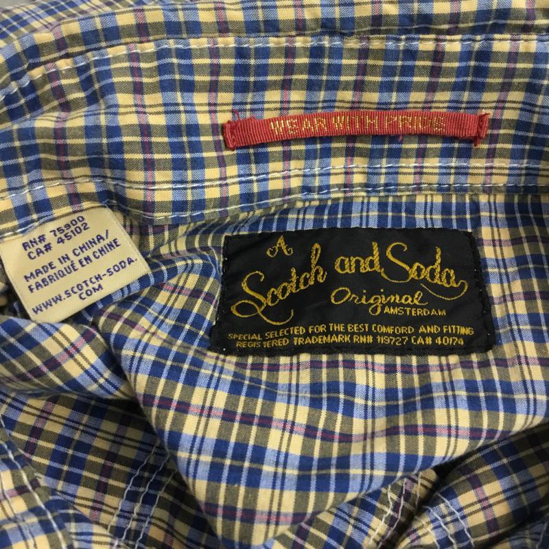 スコッチアンドソーダ SCOTCH&SODA シャツ、ブラウス 長袖 チェックシャツ S チェック マルチカラー / マルチカラー / メンズ USED 古着 中古 10045428