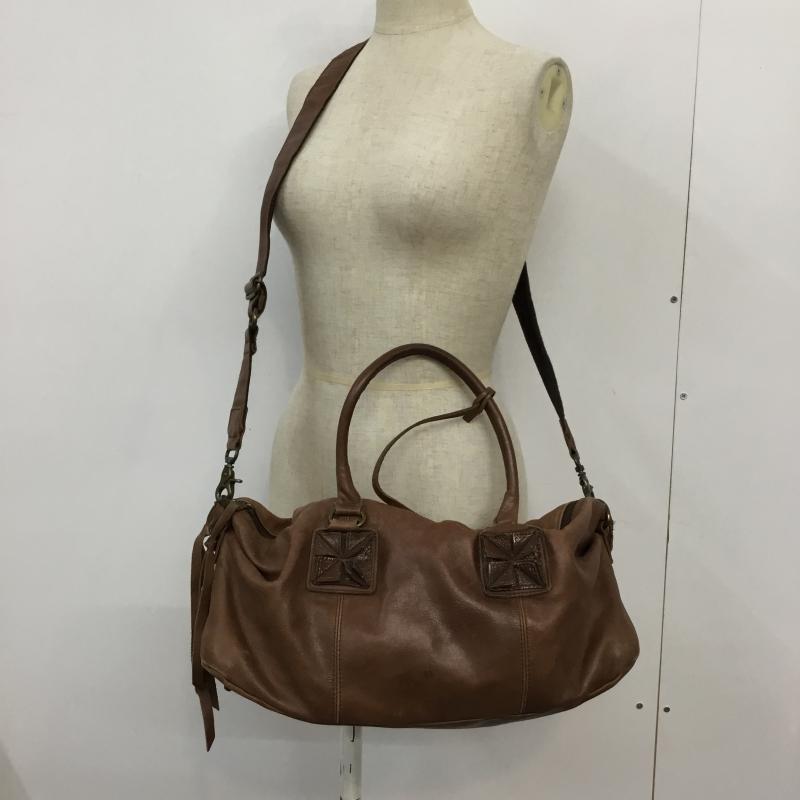 ユナイテッドバンブー united bamboo ハンドバッグ ハンドバッグ 2WAY ショルダーバッグ 無地 茶 / ブラウン / レディース USED 古着 中古 10045451