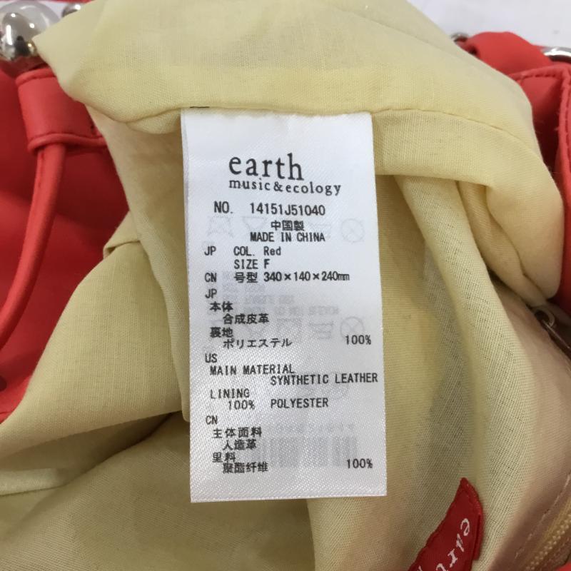 アースミュージックアンドエコロジー earth music&ecology ショルダーバッグ ショルダーバッグ 巾着バッグ FREE 無地 赤 / レッド / レディース USED 古着 中古 10045455