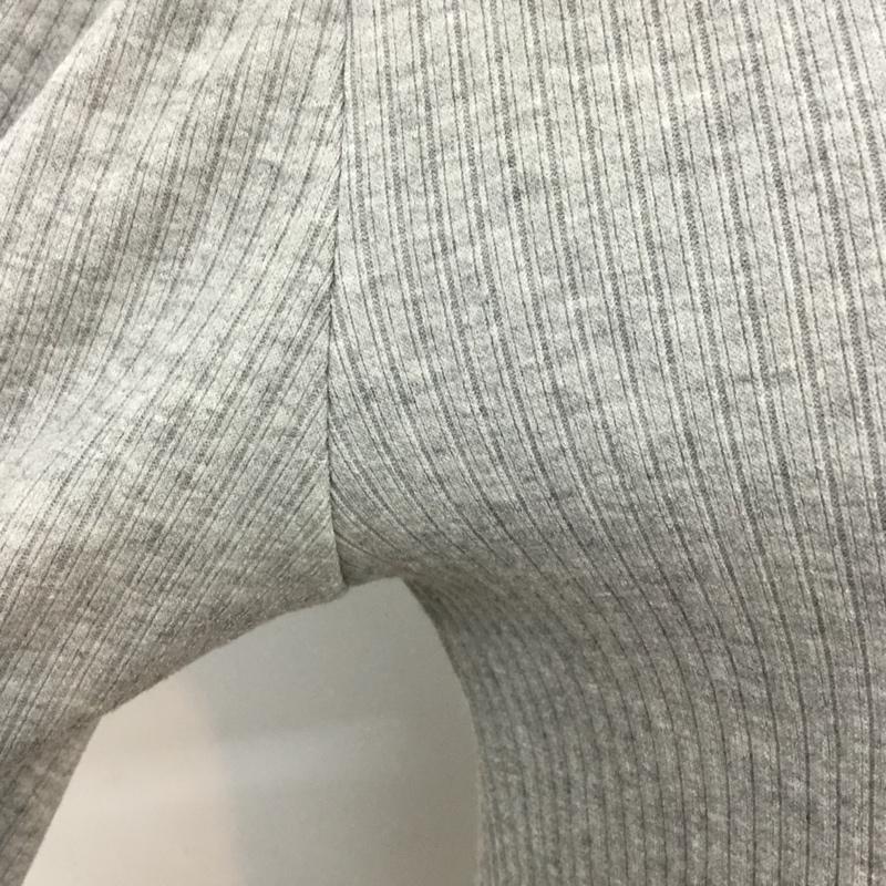 ローリーズファーム LOWRYS FARM カットソー 七分袖 パフスリーブ リブ M 無地 灰 / グレー /  レディース USED 古着 中古 10045513