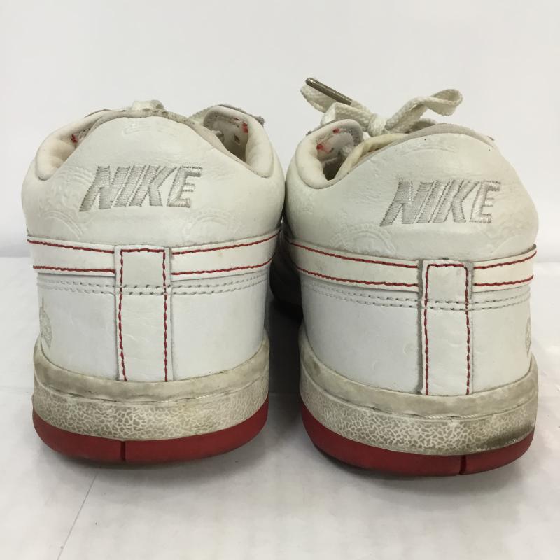 ナイキ NIKE スニーカー スニーカー COURT FORCE LOW 314191-111 26cm 箱無 26.0cm 無地 白 / ホワイト / X 赤 / レッド / メンズ USED 古着 中古 10045528