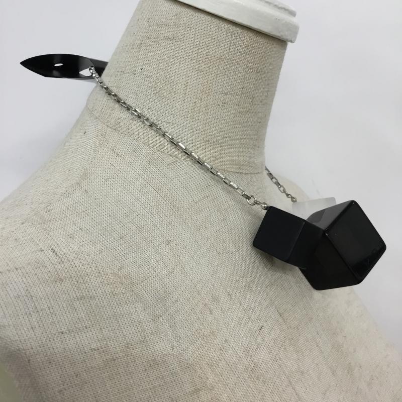 ムルーア MURUA アクセサリー ネックレス、ペンダント キューブ SIZE:FREE FREE 無地 黒 / ブラック / X 銀 / シルバー / レディース USED 古着 中古 10045583