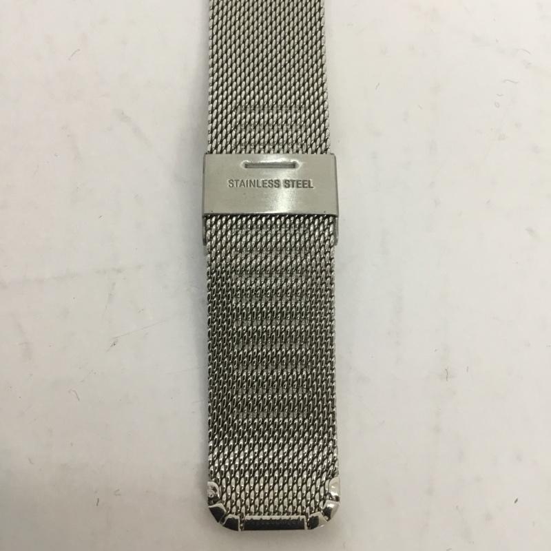 クローン KLON 腕時計 アナログ(クォーツ式) MOCK NUMBER -SILVER MESH- 箱有 無地 白 / ホワイト / X 銀 / シルバー / メンズ USED 古着 中古 10045607