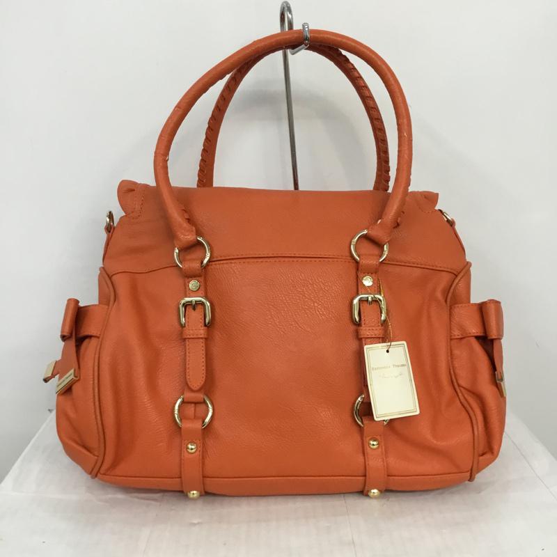 サマンサタバサ Samantha Thavasa ハンドバッグ ハンドバッグ 2WAY ショルダーバッグ タグ付き 無地 橙 / オレンジ / レディース USED 古着 中古 10045641