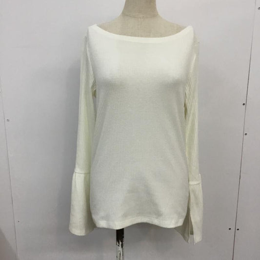 イーハイフンワールドギャラリー E hyphen world gallery カットソー 長袖 FREE 無地 白 / ホワイト /  レディース USED 古着 中古 10045657