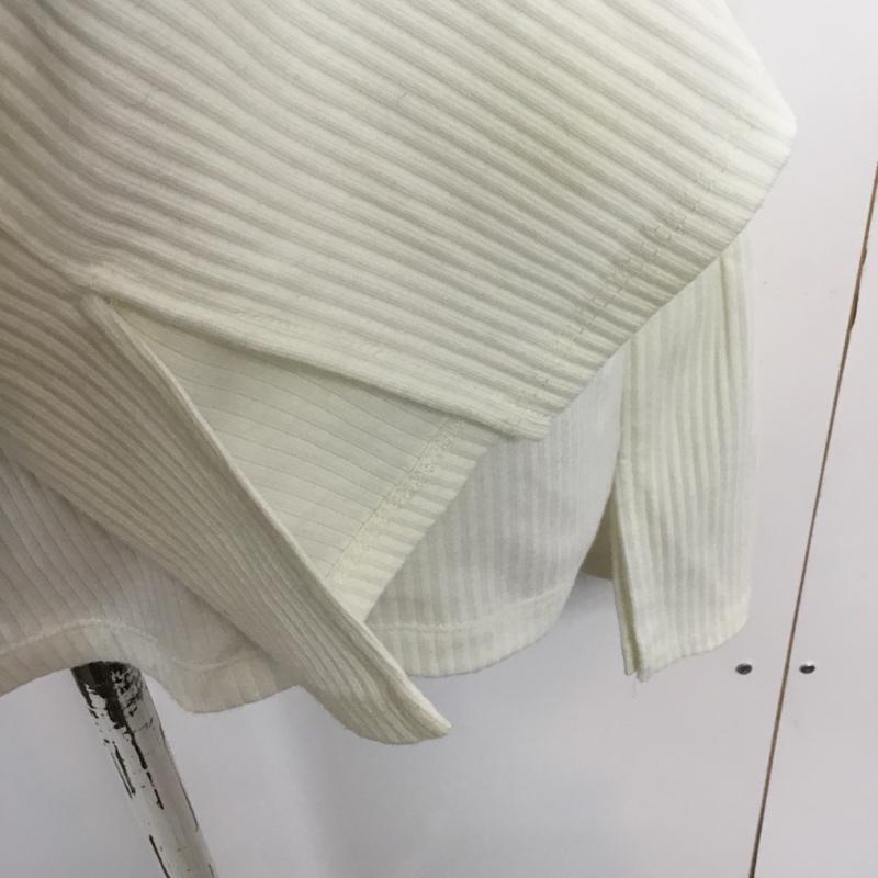 イーハイフンワールドギャラリー E hyphen world gallery カットソー 長袖 FREE 無地 白 / ホワイト /  レディース USED 古着 中古 10045657