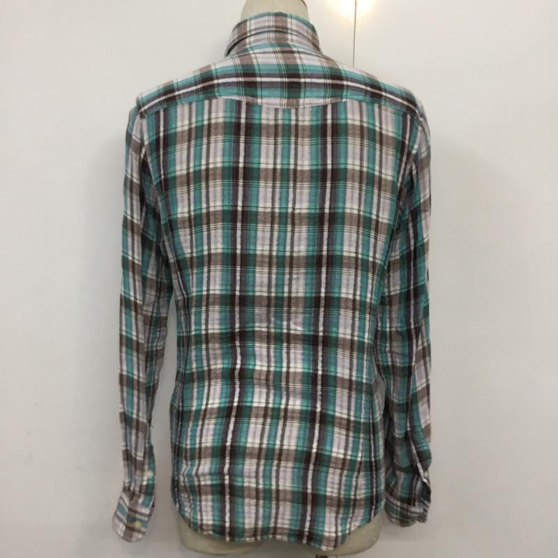 ナノベース nano base シャツ、ブラウス 長袖 チェックシャツ XL チェック マルチカラー / マルチカラー / メンズ USED 古着 中古 10045712