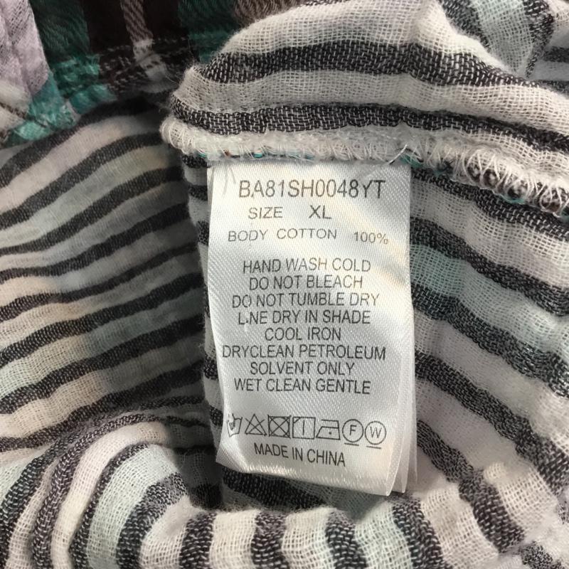 ナノベース nano base シャツ、ブラウス 長袖 チェックシャツ XL チェック マルチカラー / マルチカラー / メンズ USED 古着 中古 10045712