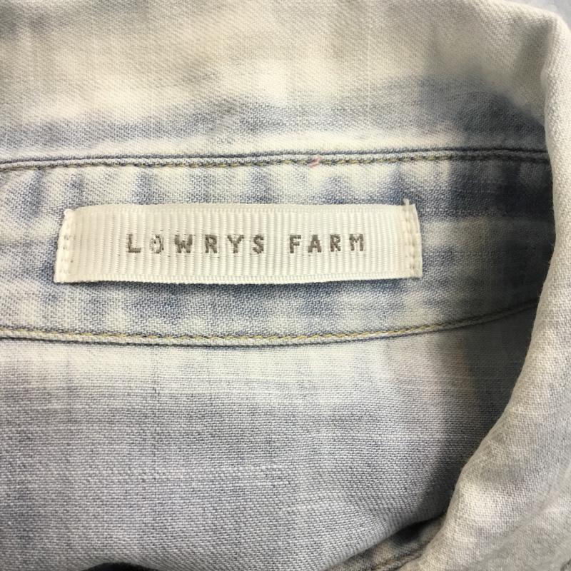 ローリーズファーム LOWRYS FARM シャツ、ブラウス 長袖 デニムシャツ M 無地 水色 / ライトブルー / レディース USED 古着 中古 10045730