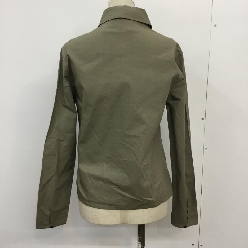 ヘリーハンセン HELLY HANSEN シャツ、ブラウス 長袖 タグ付き M 無地 カーキ / カーキ / レディース USED 古着 中古 10045738