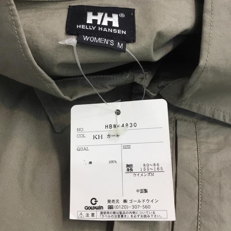 ヘリーハンセン HELLY HANSEN シャツ、ブラウス 長袖 タグ付き M 無地 カーキ / カーキ / レディース USED 古着 中古 10045738